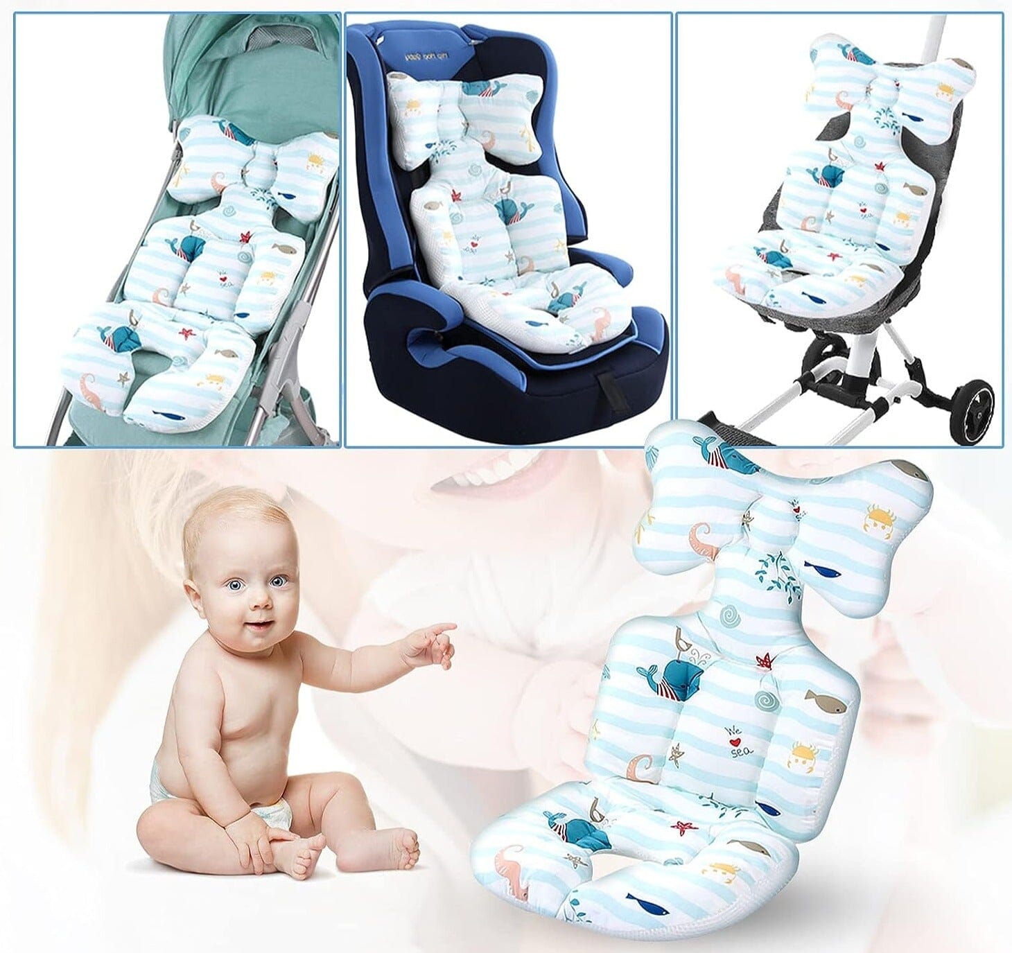 ComfyBabe™ - Coussin siège et poussette Auto - Enfantetmaman