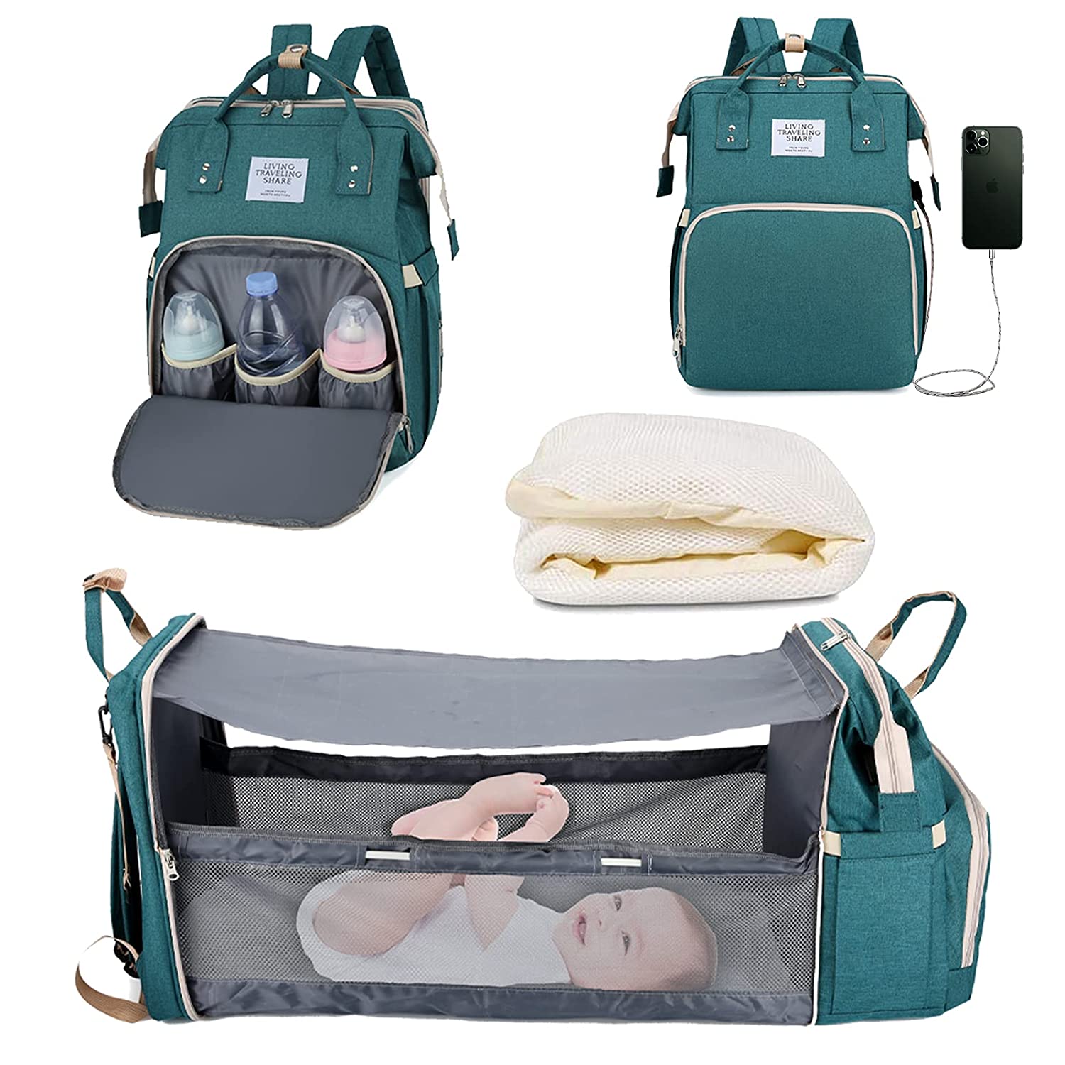 Sac à langer portatif | Berceau de voyage BabyNappy™ - Enfantetmaman