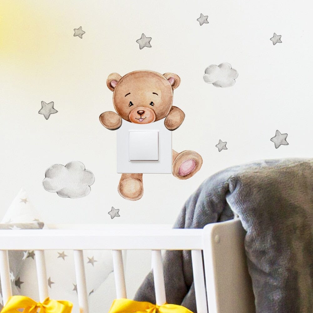 Stickybear™ - Sticker ourson décoratif | Chambre d'enfants - Enfantetmaman